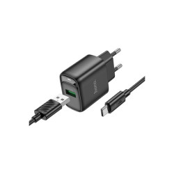 Сетевое зарядное устройство HOCO C140A + Type-C купить в Бишкеке Аксессуары  - 1