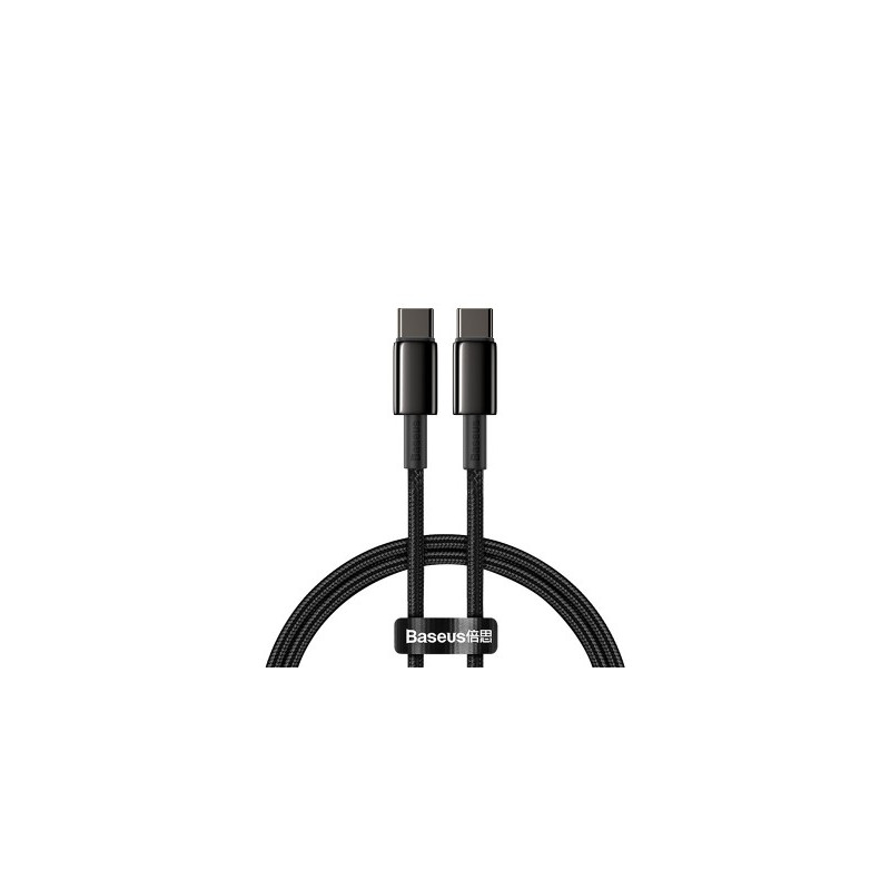 Кабель Baseus Tungsten Gold Fast Charging Data Cable Type-C to Type-C 100W купить в Бишкеке -  - 1