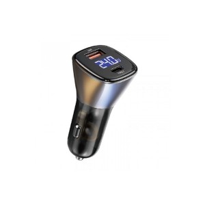 Автомобильное зарядное устройство Wiwu Dual Port A+C PD72W Car Charger PC500 в Бишкеке Мультибрендовые товары  - 1