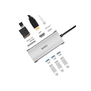 Адаптер-переходник Wiwu Alpha 7 in 1 USB-C Hub A731HP купить в Бишкеке - Мультибрендовые товары  - 1