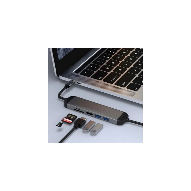 Адаптер-переходник Wiwu Alpha 5 in 1 USB-C Hub A521H купить в Бишкеке - Мультибрендовые товары  - 1