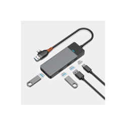 Адаптер-переходник Wiwu Linker 4 in 1 USB-A/C HUB A431C купить в Бишкеке - Мультибрендовые товары  - 1