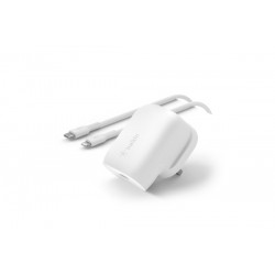 Зарядное устройство Belkin Boost Charge 30W Wall Charger with PPS+USB-C  to Lightning Connector купить в Бишкеке Зарядные устрой