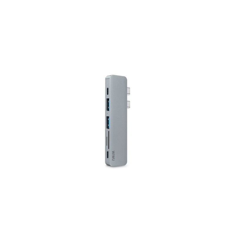 Адаптер-переходник USB Type-C 7 in 1 T8 для Macbook в Бишкеке Мультибрендовые товары  - 1
