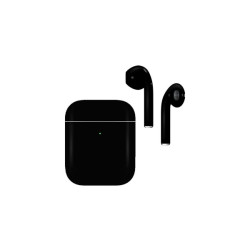 Apple AirPods 2 with Charging Case by Switch Matte Black низкая цена в Бишкеке - Наушники и колонки  - 1